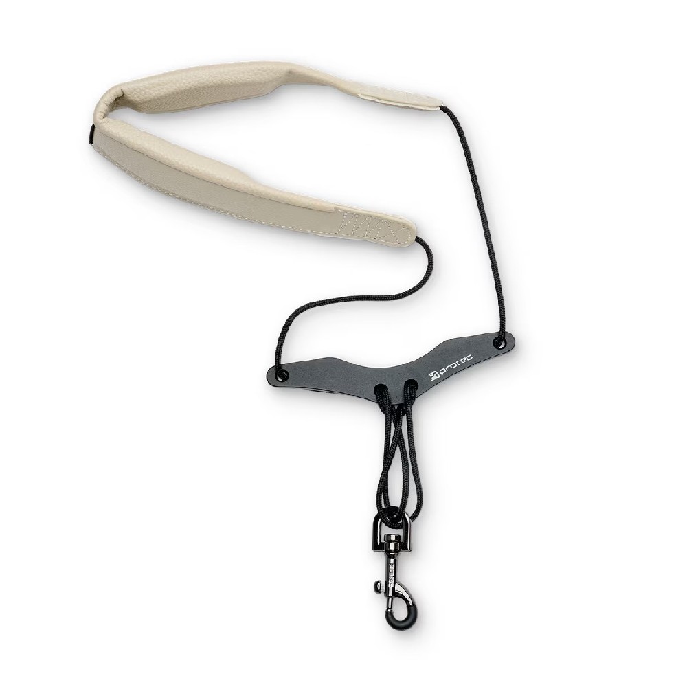 萨克斯人造革脖带 22寸 象牙白色